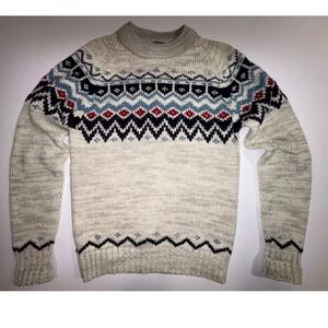 Dillards Vintage Womens Knit Sweater Crew Neck Long Sleeve Pullover M